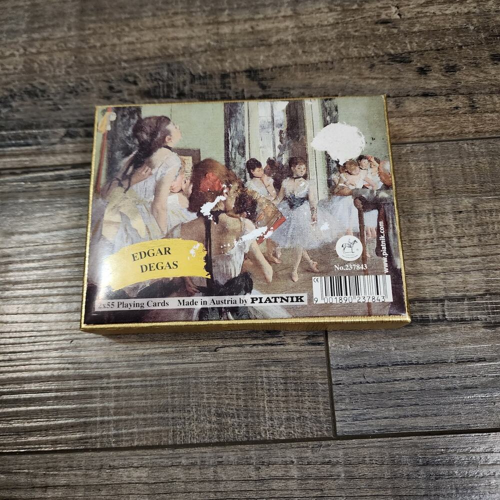 Edgar Degas 2 deck pack playing cards Made in Austria b1